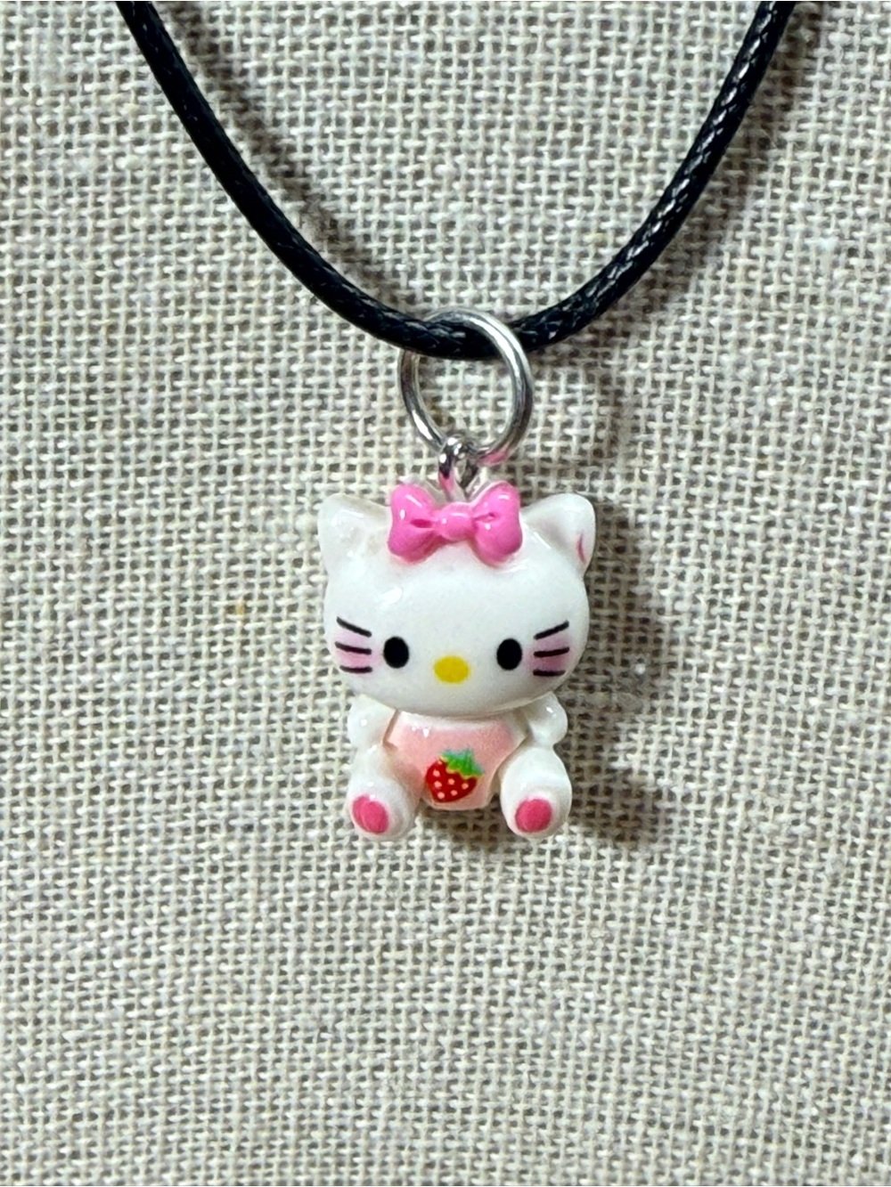 Hello Kitty Pendant On Adjustable Necklace